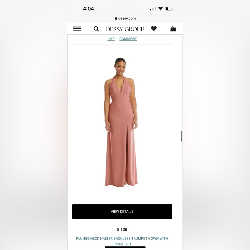 Bridesmaid Dress - Dessy - Size 2